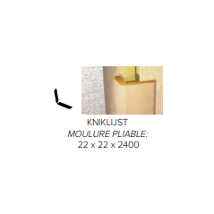 Moulure pliable