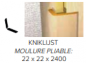 Moulure pliable