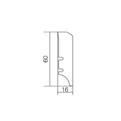 Plinthes base massif avec placage en chêne Model E