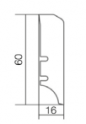 Plinthes base massif avec placage en chêne Model E